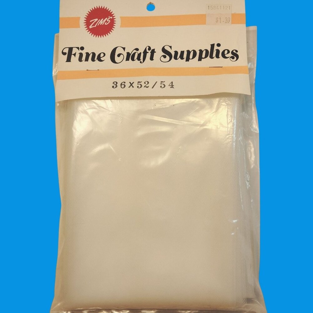Zims Fine Craft Supplies Mesh Fabric 36x52 White